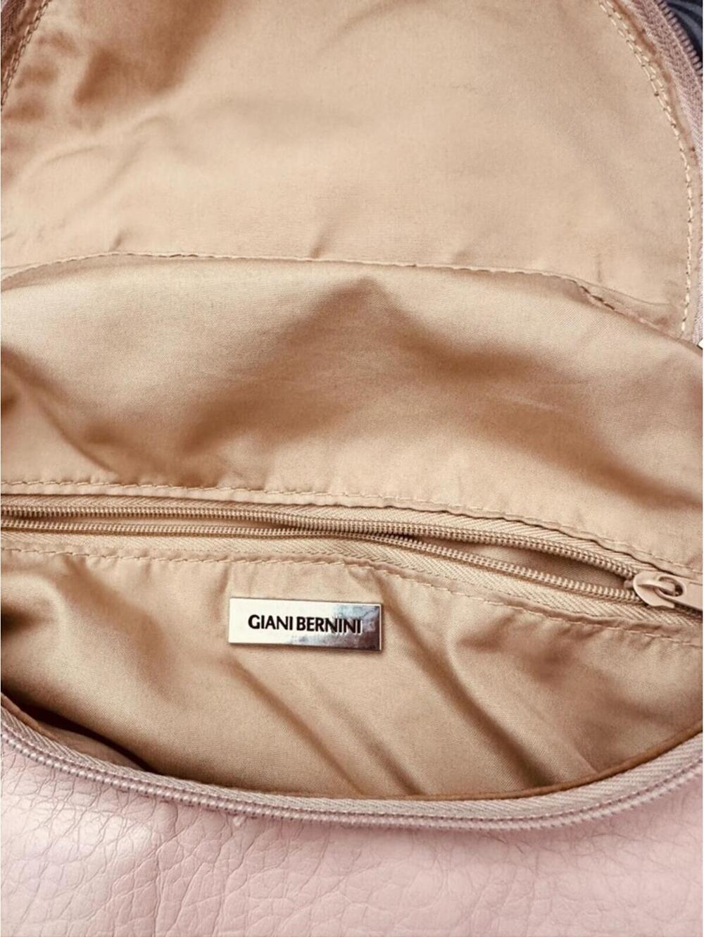 Giani Bernini Blush Pink Pebbled PVC Backpack - Picture 5 of 9